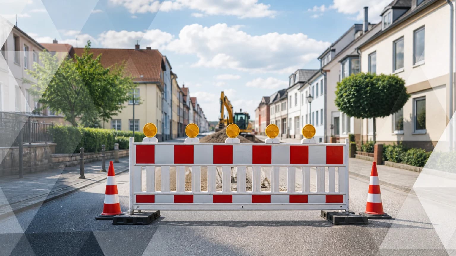 Kanalsanierung am Knotenpunkt Dresdner Straße/Ringstraße/Haeckelstraße in Heidenau länger als geplant